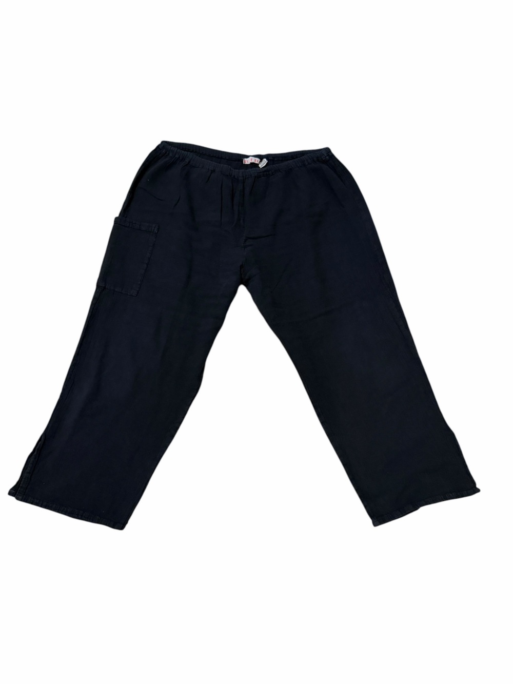 Sucesos Black Cotton Gauze Capri Pants. O/S (fits like a large). Worn